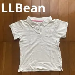 L.L.Bean ガールズ ポロシャツ ホワイト 6X-7