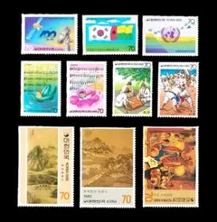 5203 外国切手 中華民国 台湾 1991年 子供の遊び 切手+小型シート