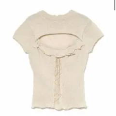 andmary Ami shirring logo tops white - メルカリ