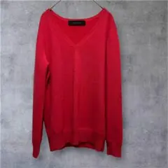 【ジュエルチェンジズ】 カシミヤ100% Vネックニット セーター ピンク古着