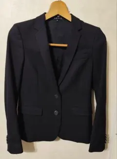 【美品】Theory テーラードジャケット ウール 黒 サイズ0 卒業式