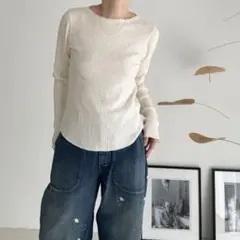 新品argue リブTシャツ② RANDOM RIB KNIT T-SHIRTS