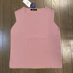 【新品】Closet Storyローズピンクノースリーブニットカットソーのサムネイル