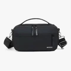 多機能ショルダーバッグ ブラック 28cm