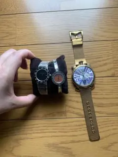 BVLGARI 腕時計 2点とガガミラノ腕時計1点合計3点まとめ売りのサムネイル