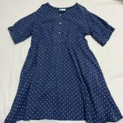 Seraph 水玉模様 半袖ワンピース 130