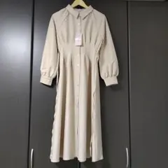 リゼクシー RESEXXY 長袖 タック シャツワンピース ロング 長袖 未使用