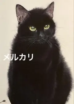 猫　水彩画　原画