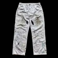 超雰囲気! Dickes ペンキペインターパンツ ペイントダメージ 白 W93 超雰囲気! Dickes ペンキペインターパンツ ペイントダメージ 白