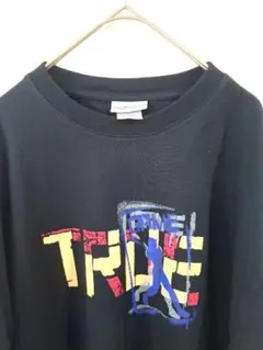 【Lサイズ】リーボック グラフィックプリントTシャツ ブラック/黒