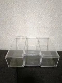 アクリル　プラスチック ディスプレイケース　3個セット