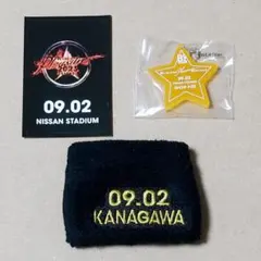 9/2 神奈川 チャーム リストバンド ステッカー B'z STARS グッズ