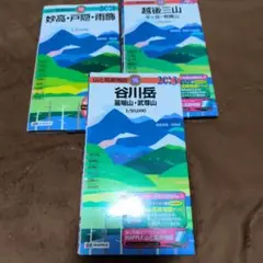 谷川岳・苗場山・越後三山・妙高・戸隠・雨飾　山と高原地図　3冊