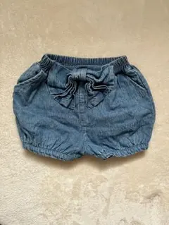 【美品】バースデイ コトリ ベビー パンツ デニム ハート キルティング 80