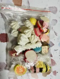 アクセサリー　デコパーツ　フルーツ　スイーツ　レース　パーツクラブ　まとめ売り