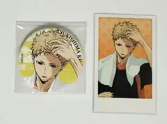 ハイキュー　月島蛍　極楽湯　缶バッジ　ポラショット