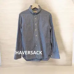 HAVERSACK ラウンドカラー チェックシャツ 日本製 プルオーバー