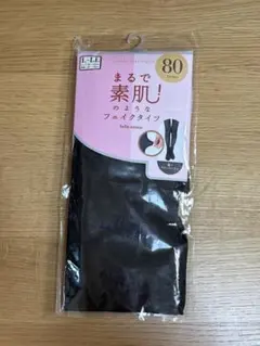 tutuanna　フェイクタイツ80デニール　ブルベ黒　L〜LL