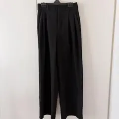 GU【S】ワイドパンツ スラックス 黒 ブラック レディース ジーユー パンツ
