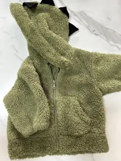 恐竜デザイン フリースパーカー