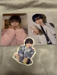 なにわ男子HARDWORK大西流星トレカステッカー3点セット