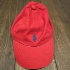 レッド ポロ ラルフローレン　赤　キャップ　48センチ　キッズ　美品