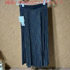 【新品】UNIQLO プリーツロングスカート　ユニクロロングスカート　グレー　S