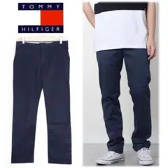《トミーヒルフィガー》未使用 ストレッチ ストレートパンツ W32(W88cm)