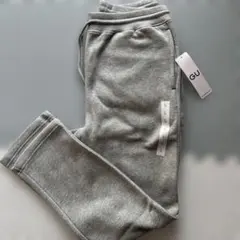 GU メンズ 起毛スウェットパンツ L グレー新品未使用タグ付き