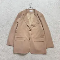 ✨ザオープンプロダクト【S】ピンクベージュ テーラードジャケット シンプル 春秋
