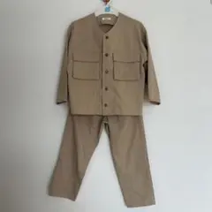 ペアマノン120 ベージュ ジャケット パンツ セット　卒園入学