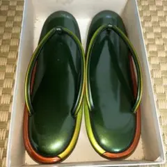 草履　グリーン
