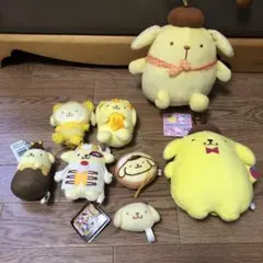 ポムポムプリン ぬいぐるみ マスコット 詰め合わせ - メルカリ