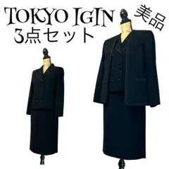 サ*ヨ様 【3点セット】【XL】東京イギン 喪服 ノーカラー スカートフォーマル