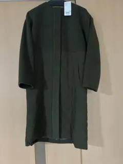 【タグ付】B:MING by BEAMSノーカラー キルティング ロングコート