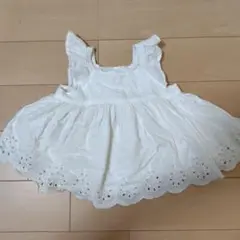 【baby GAP】ホワイト ワンピース 12-18ヶ月
