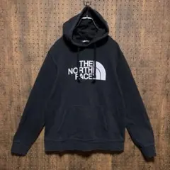 ノースフェイス　プルオーバー　パーカー　プリント　ロゴ　黒　2df006