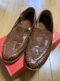 madras】マドラス ルテシア 本革 グルカサンダル メッシュ 茶 26
