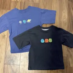 バースデイ購入　宇宙柄Tシャツ　半袖　お揃い　リンクコーデ