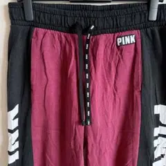 ピンク ビクトリアズシークレット 総柄 ストレートパンツ M 臙脂 黒 白 綿のサムネイル