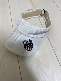 FILA ホワイト バイザー アメリカ国旗デザイン