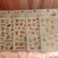 トムとジェリー シールセット 4シート入り　トムアンドジェリー　ぷくぷくシール