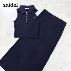 スナイデル ポロカットセット セットアップ ネイビー ワッフル編 y2k 平成