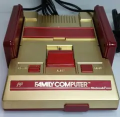 FC コンポジット化ファミコン本体 ゴールド塗装 縦縞対策 後期 動作確認済