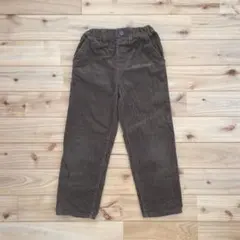 コーデュロイパンツ　ブラウン　コムサイズム　長ズボン　ウエストゴム　120cm