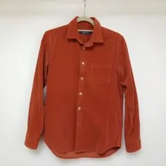 nano UNIVERSE コーデュロイ長袖シャツ オレンジ