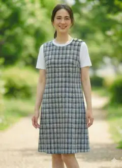 CHILD WOMAN チェック柄 ノースリーブ ワンピース【フリーサイズ】のサムネイル