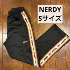 NERDY ジャージパンツ ブラック サイドライン