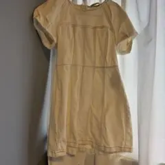 ZARA ホワイト デニム　ミニワンピース