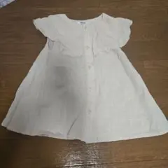 美品 BREEZE アイボリー フリルチュニック サイズ100